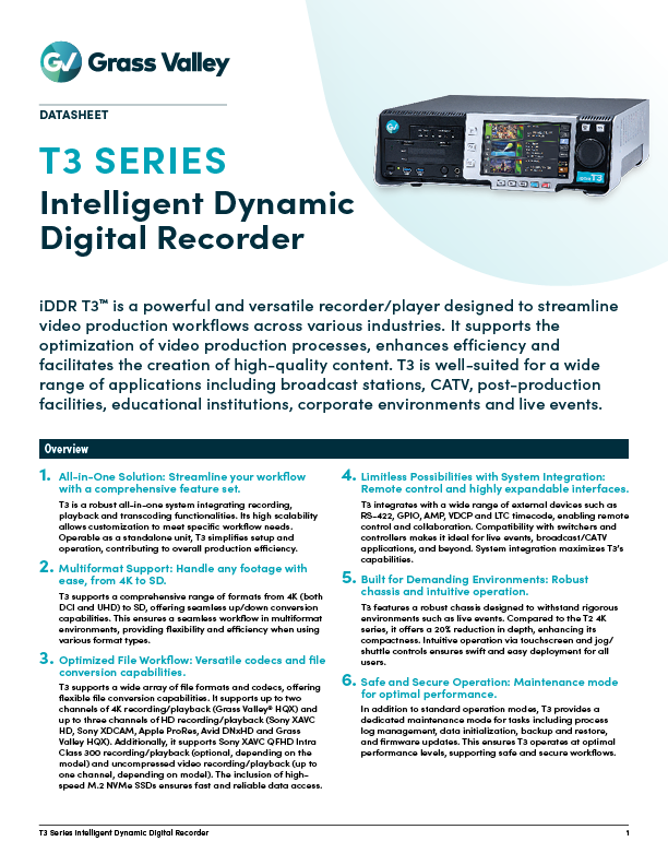 T3 Series datasheet